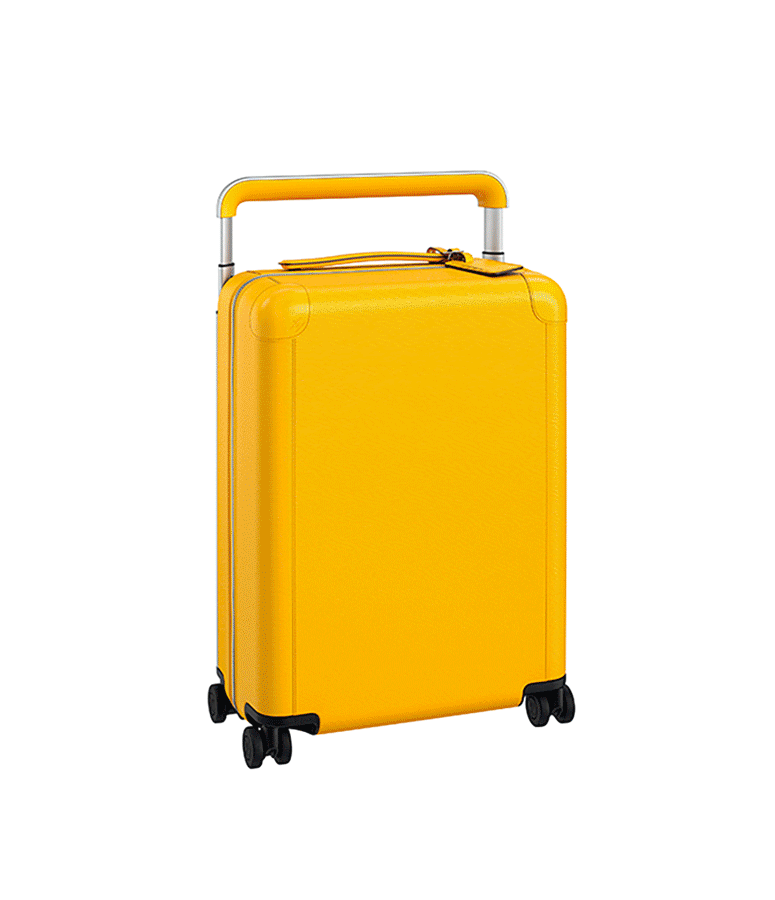 Pile of cards illustrating The Louis Vuitton Horizon Eco Suitcases