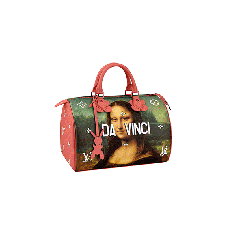 Louis Vuitton bags of the Masters collection in collaboration with Jeff Koons.