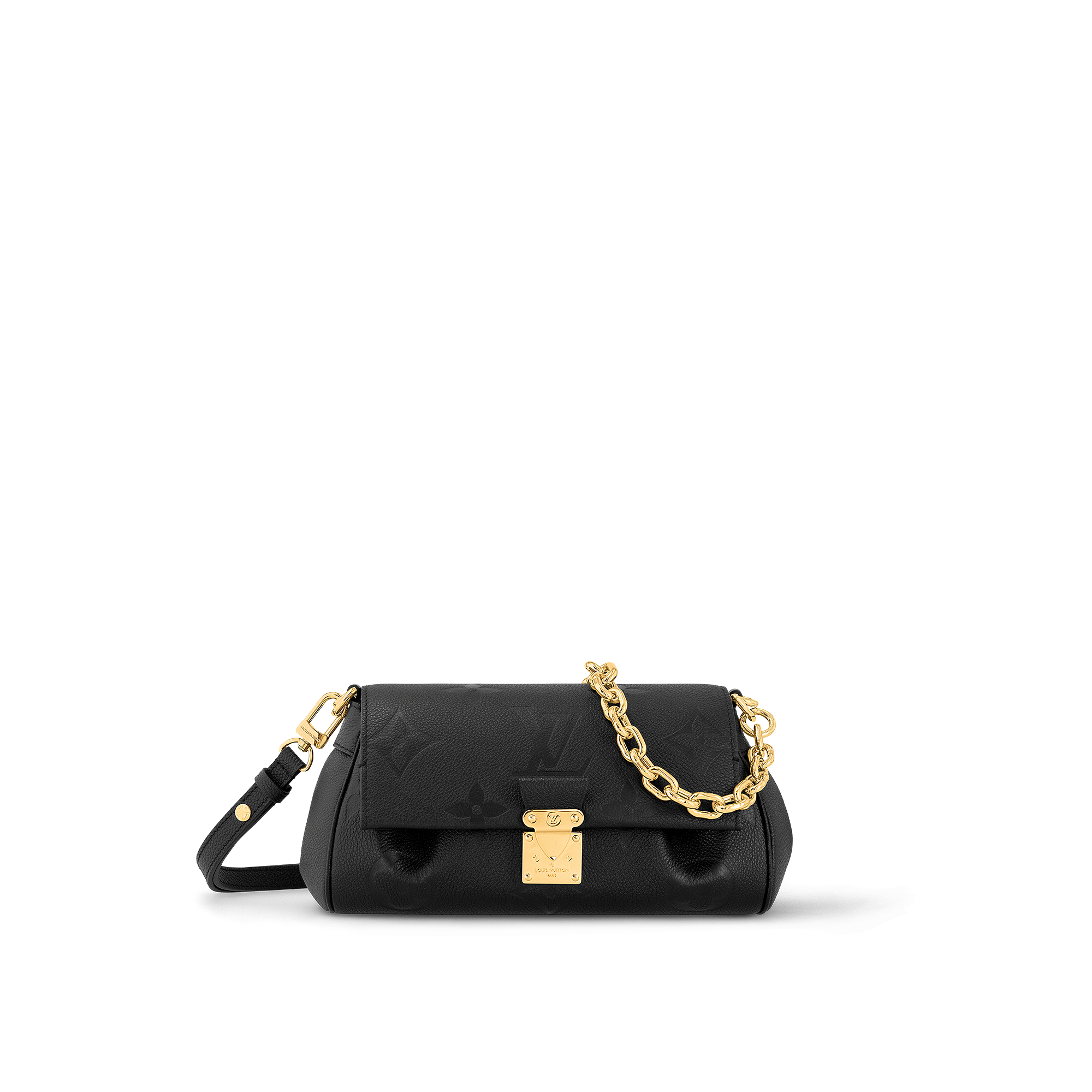 lv black monogram clutch