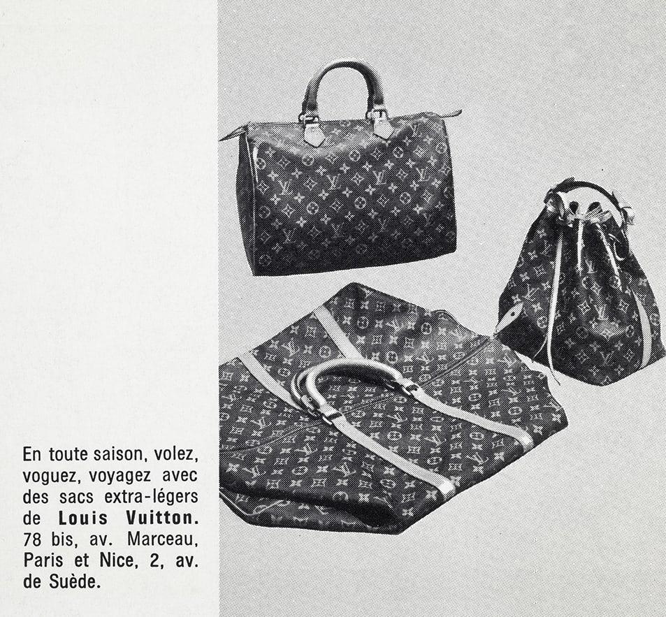 Saks Fifth Avenue brochure with Louis Vuitton Monogram illustrations