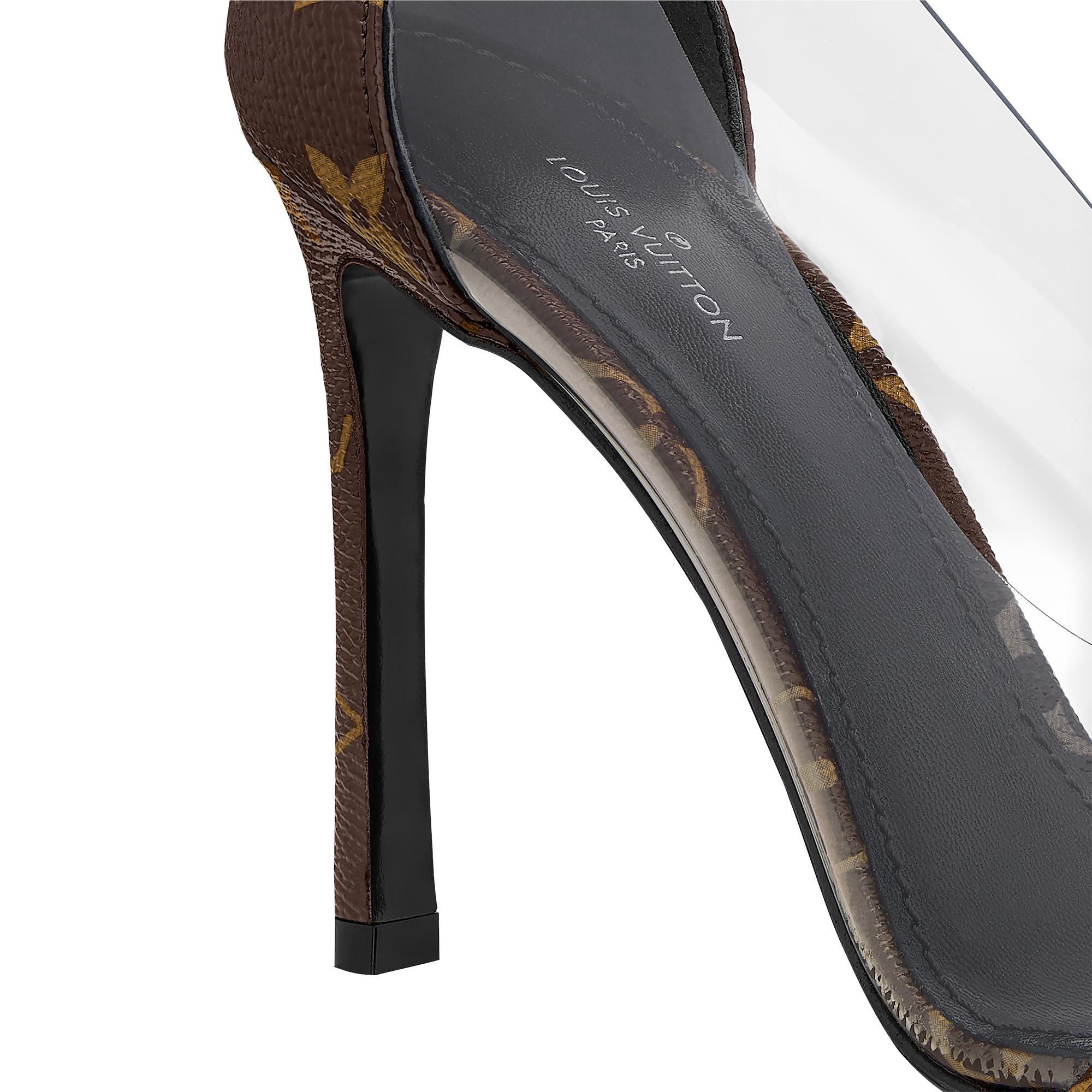 louis vuitton clear heels