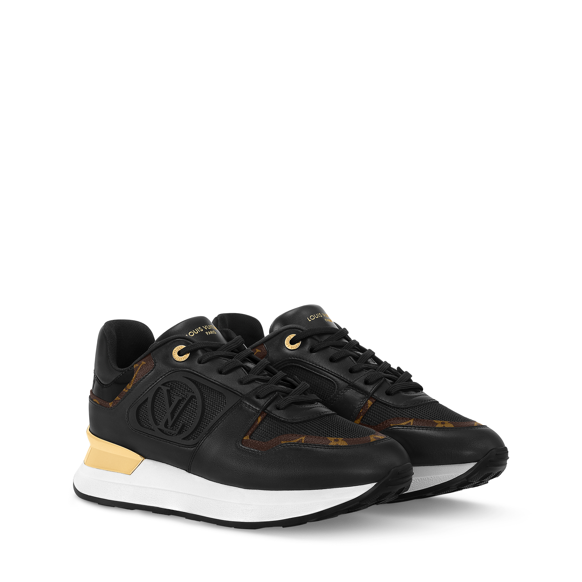 louis vuitton sneakers black gold