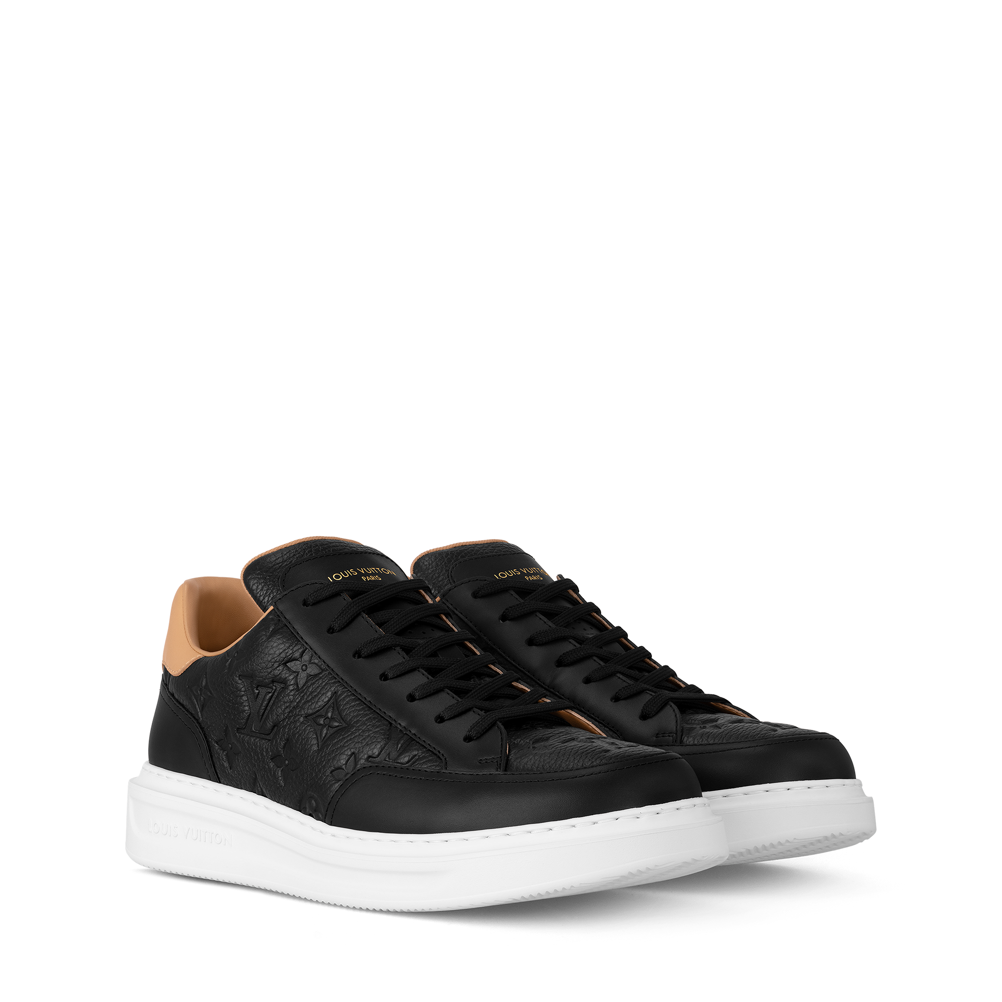 louis vuitton sneakers black gold