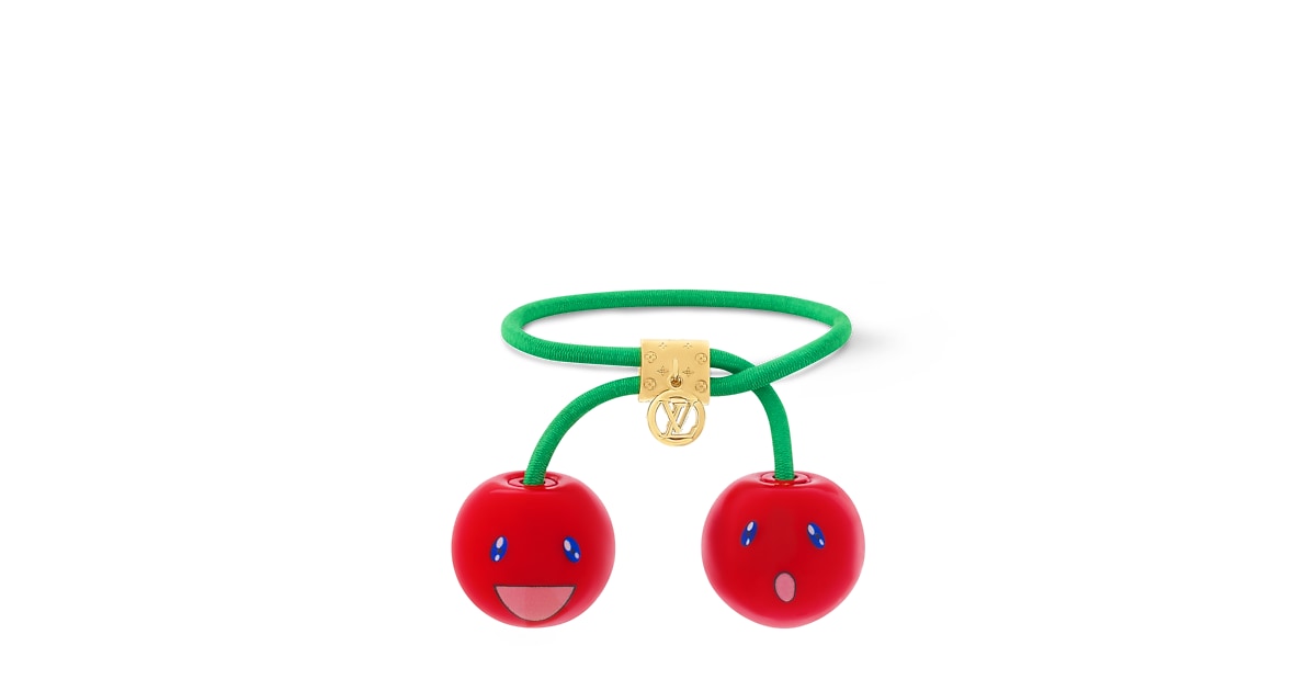 LV x TM - Élastique à cheveux Cerise S00 - Femme - Bijoux 