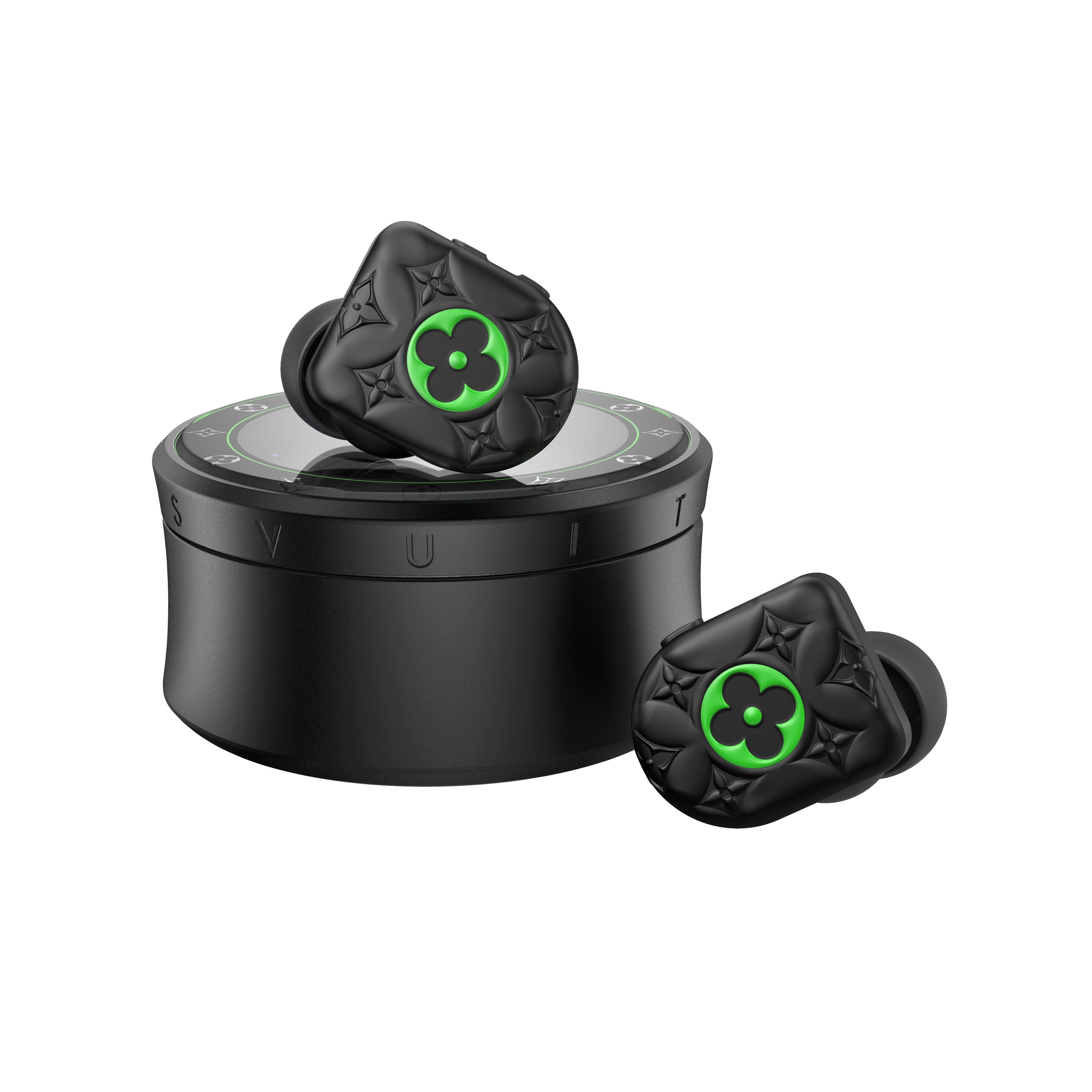 Louis Vuitton Horizon Black \u0026 Neon Green Earphones - Art Of Living - Tech  Objects and Accessories | LOUIS VUITTON ®