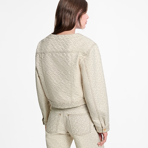 Ready-to-Wear Coats and Jackets 3D Monogram Denim Jacket | Louis Vuitton ® (Product zoom)