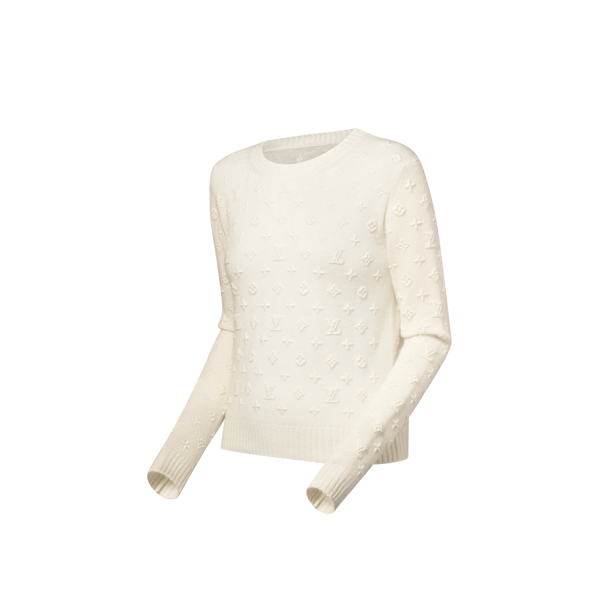  Ready-to-Wear Knitwear 3D Monogram Knit Pullover | Louis Vuitton ® (Product zoom)