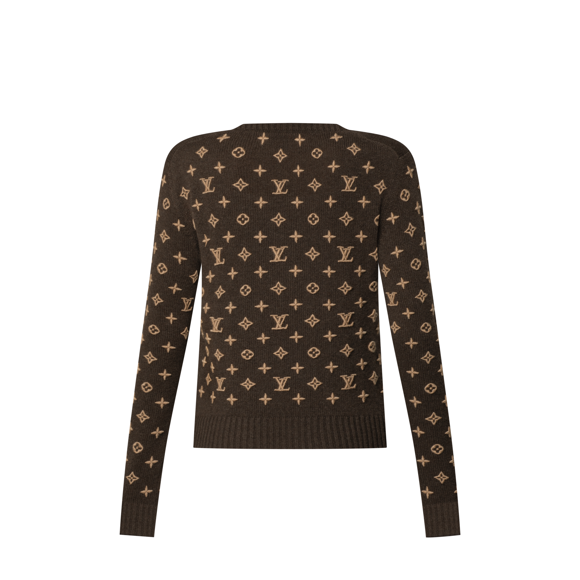  Ready-to-Wear Knitwear 3D Monogram Knit Pullover | Louis Vuitton ® (Product zoom)