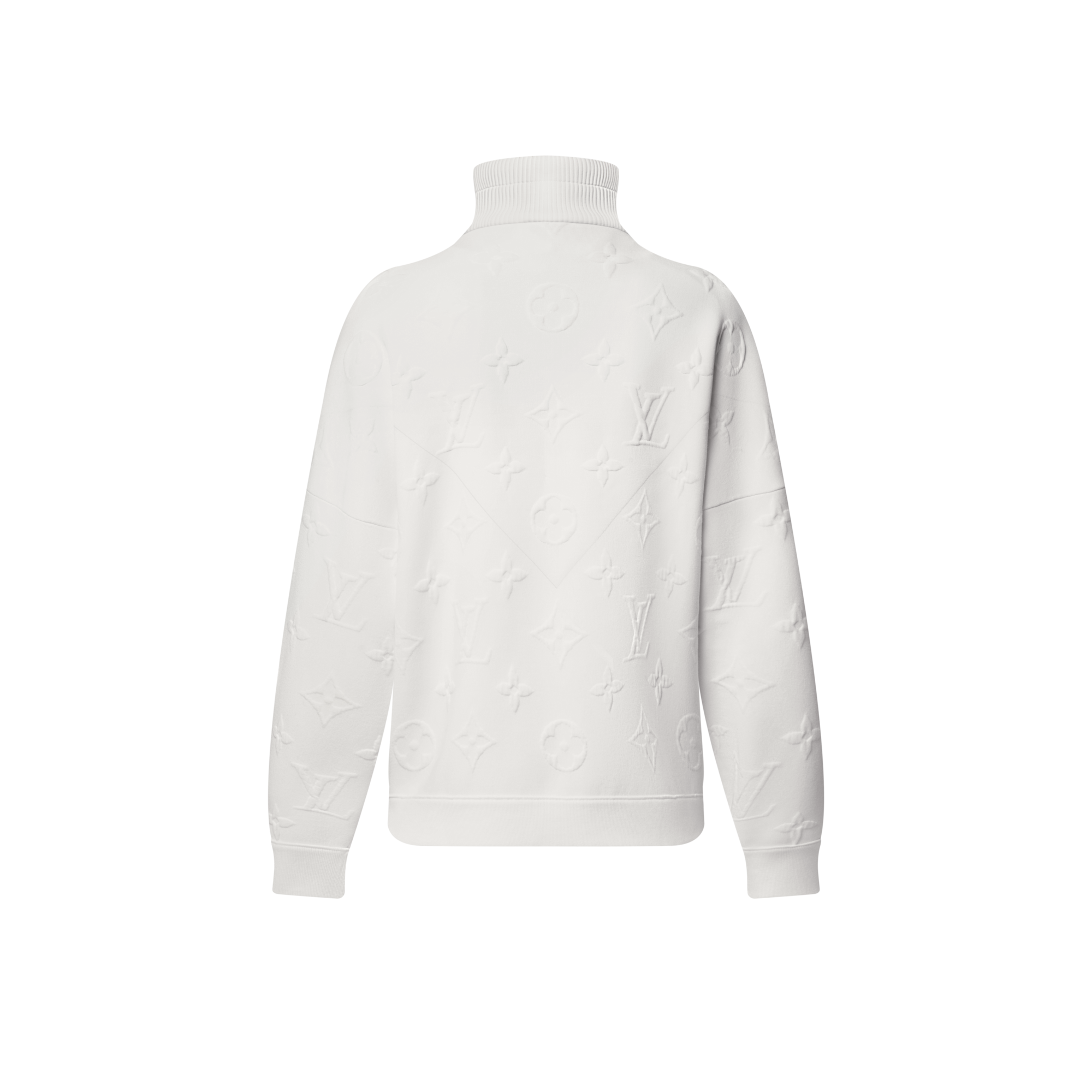  Ready-to-Wear Knitwear 3D Monogram Ribbed Neck Sweater | Louis Vuitton ® (Product zoom)