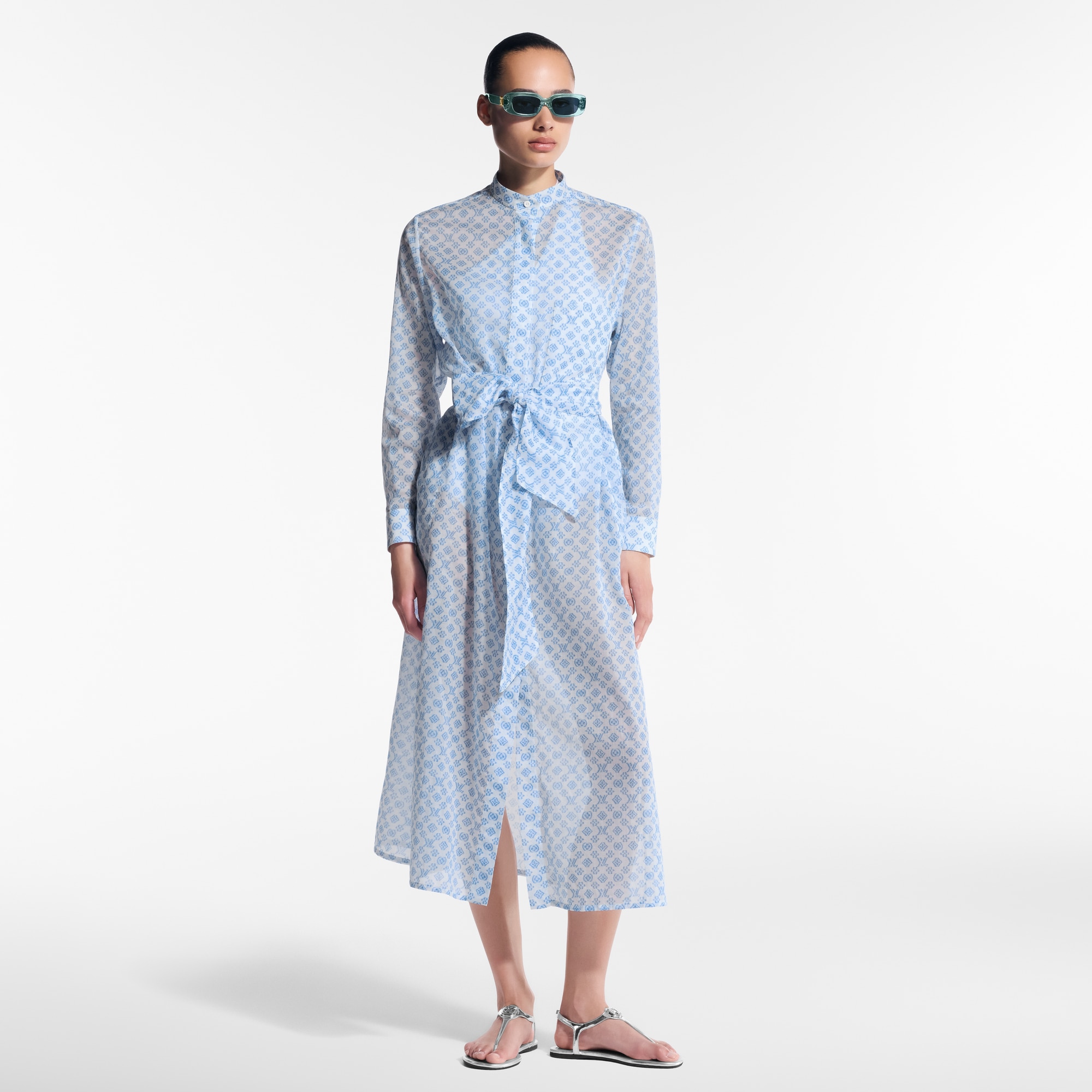  Ready-to-Wear Dresses 3D Monogram Shirt Dress  | Louis Vuitton ® (Product zoom)
