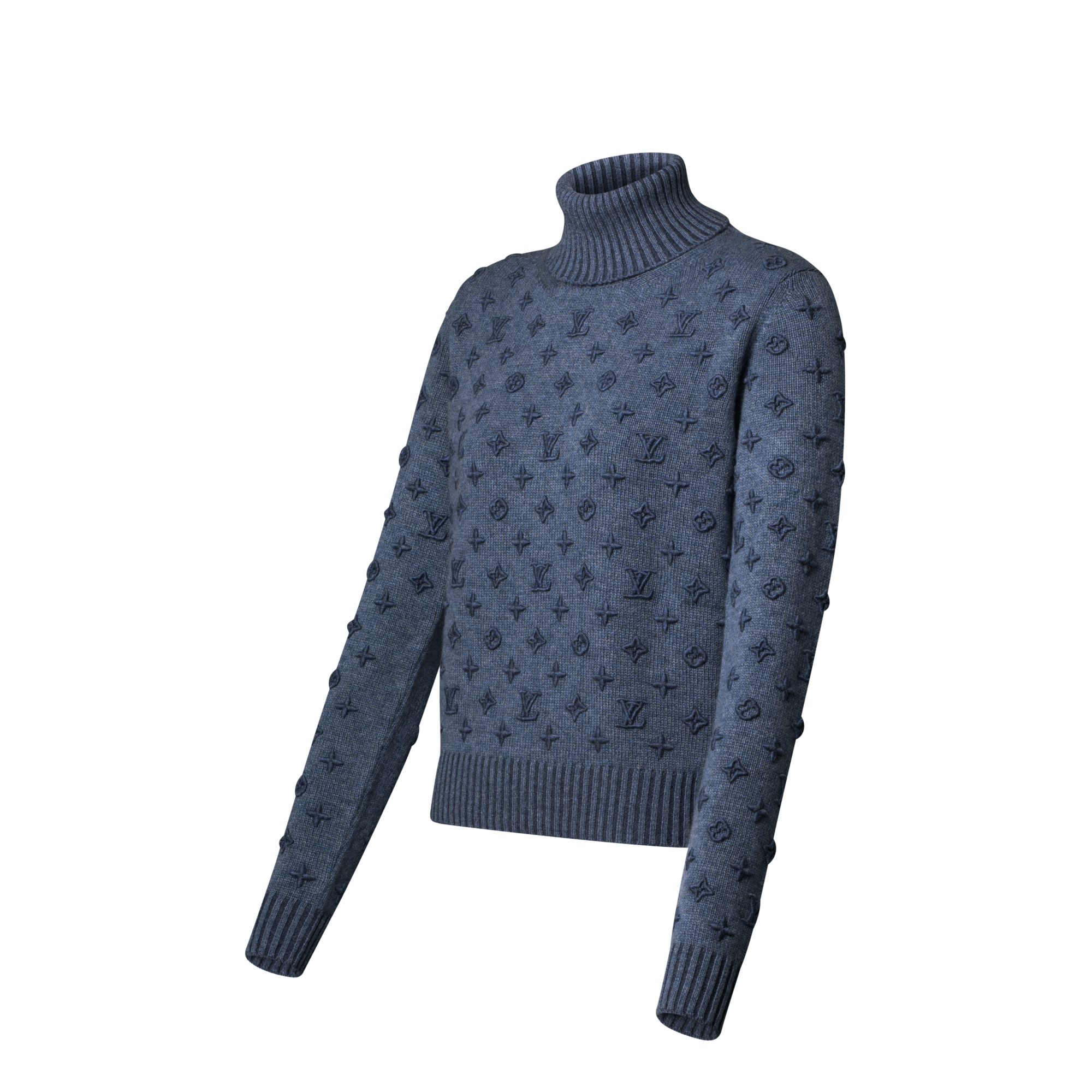  Ready-to-Wear Knitwear 3D Signature Turtleneck Pullover | Louis Vuitton ® (Product zoom)