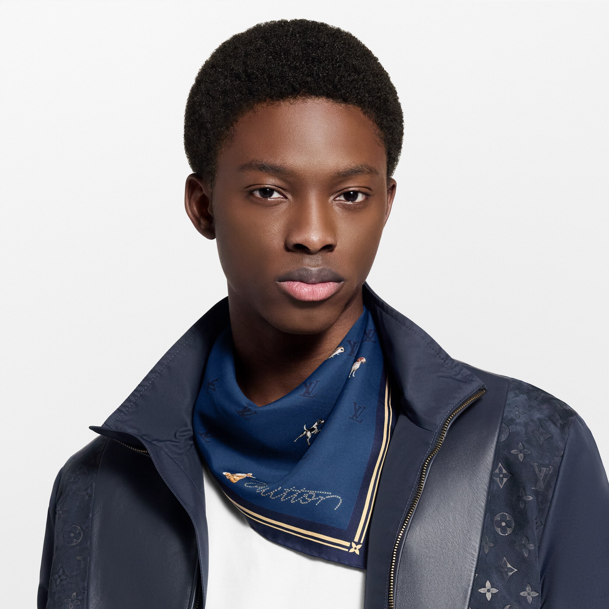 S00 Accessories Silk and Bandanas Animal Blason Bandana | Louis Vuitton ® (Product zoom)