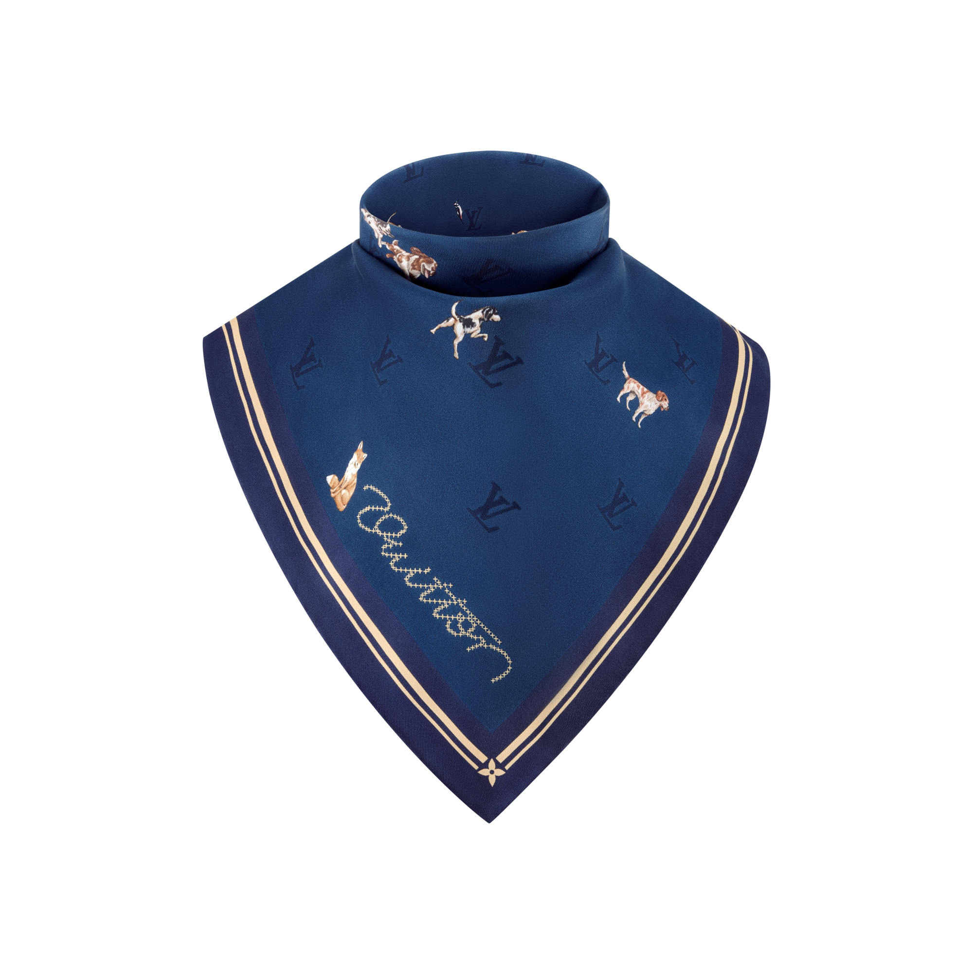 S00 Accessories Silk and Bandanas Animal Blason Bandana | Louis Vuitton ® (Product zoom)
