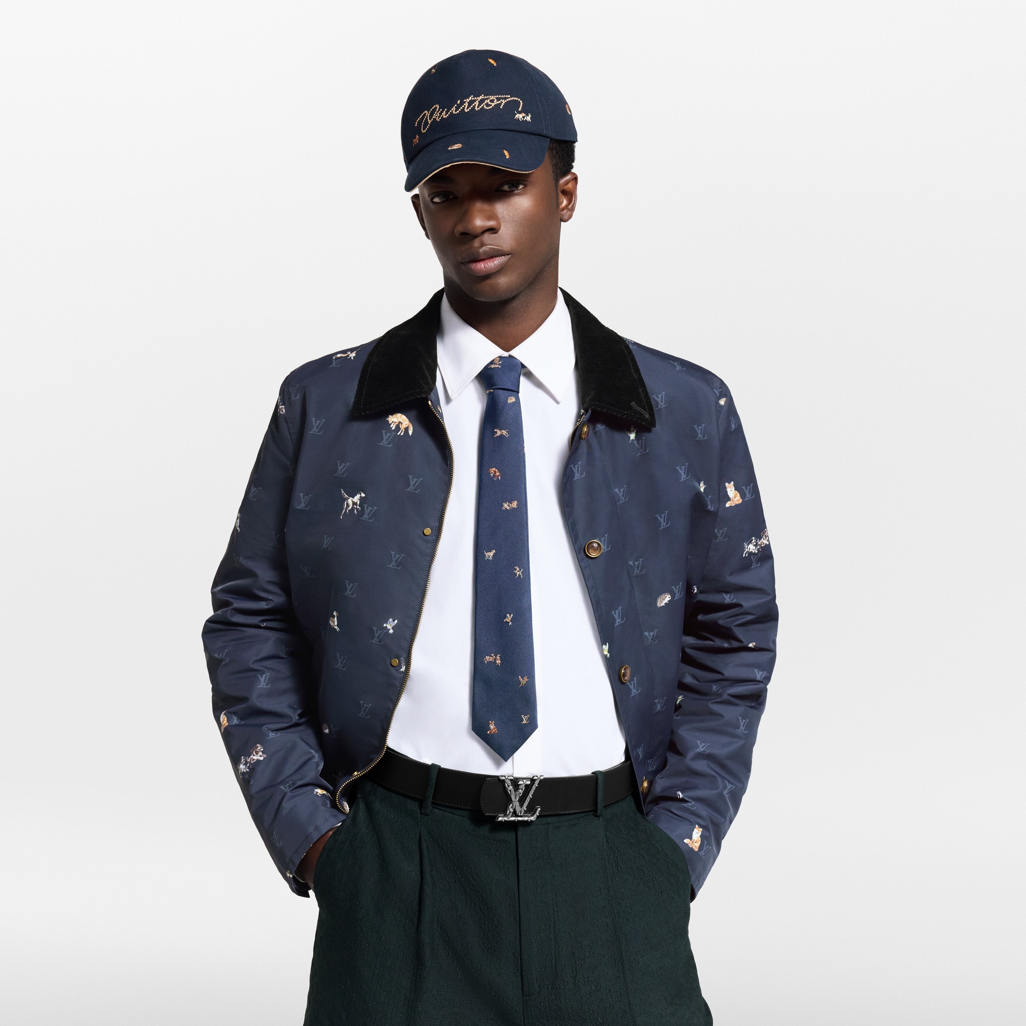 S00 Accessories Ties and Pocket Squares Animal Blason Tie | Louis Vuitton ® (Product zoom)