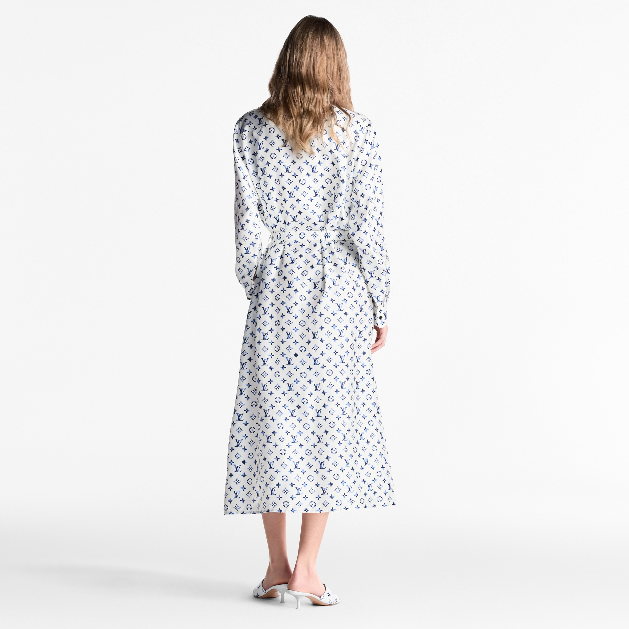  Ready-to-Wear Dresses Aquarelle Monogram Shirt Dress | Louis Vuitton ® (Product zoom)