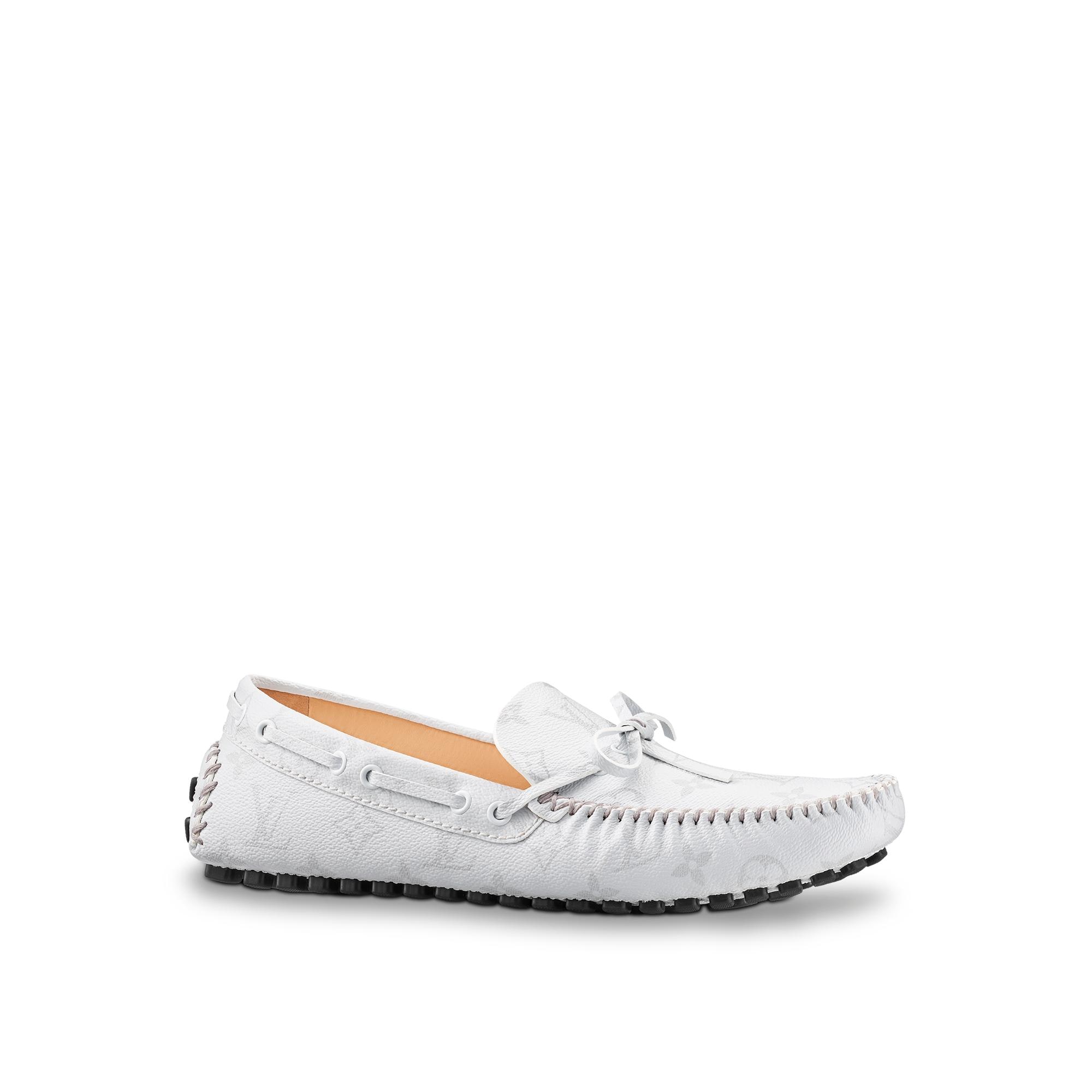 louis vuitton mens white loafers