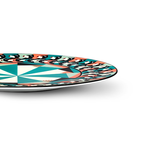 Maison et Art de la Table Art de le Table Assiette de service Animali Fantastici Faces | Louis Vuitton ® (Zoom produit)