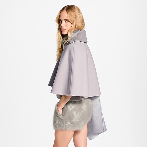Ready-to-Wear Coats and Jackets Asymmetrical Mahina Cape Coat | Louis Vuitton ® (Product zoom)