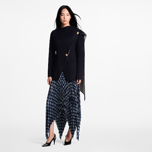 Ready-to-Wear Coats and Jackets Asymmetrical Scarf Jacket | Louis Vuitton ® (Product zoom)