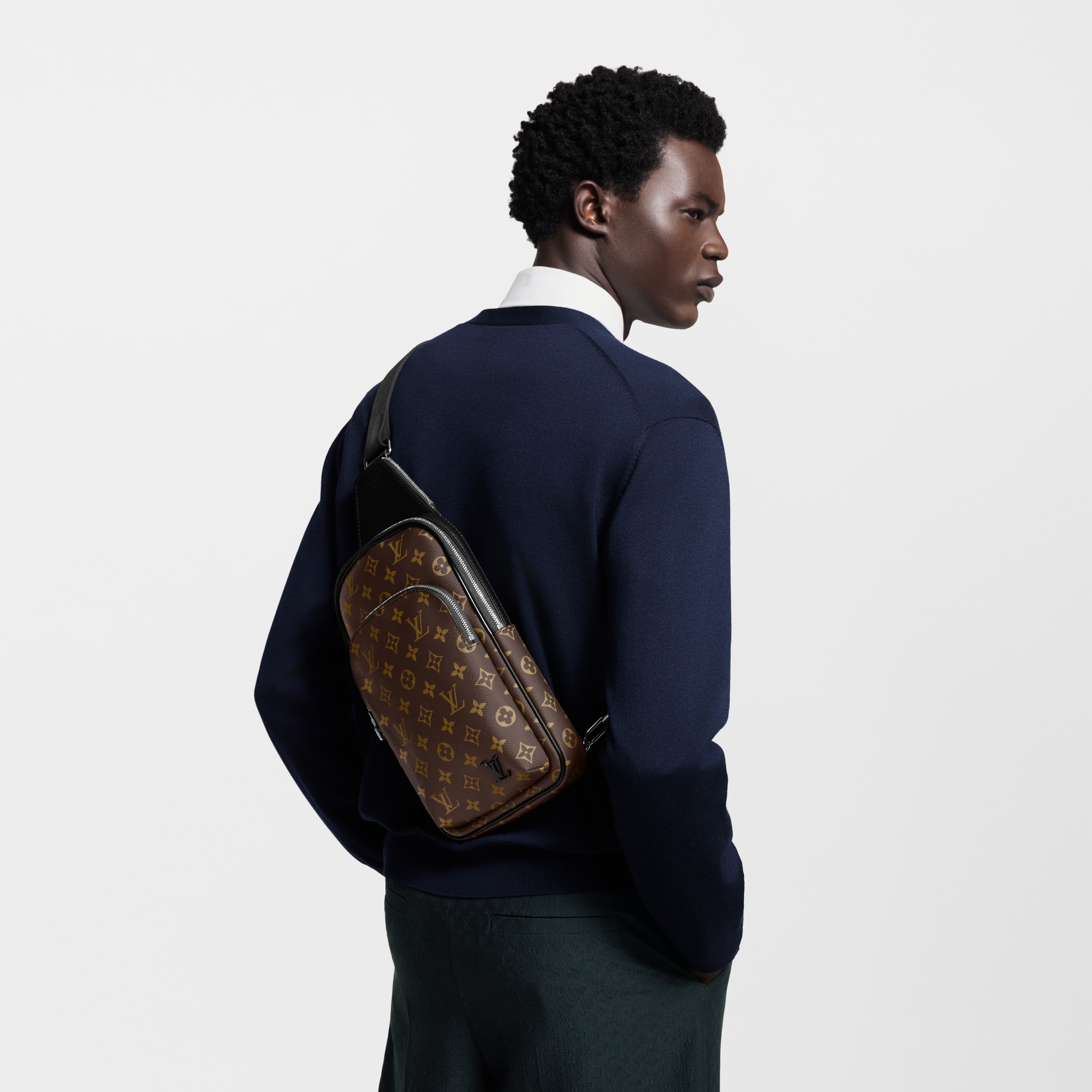 Monogram Macassar Canvas Bags All Collections Avenue Slingbag | Louis Vuitton ® (Product zoom)