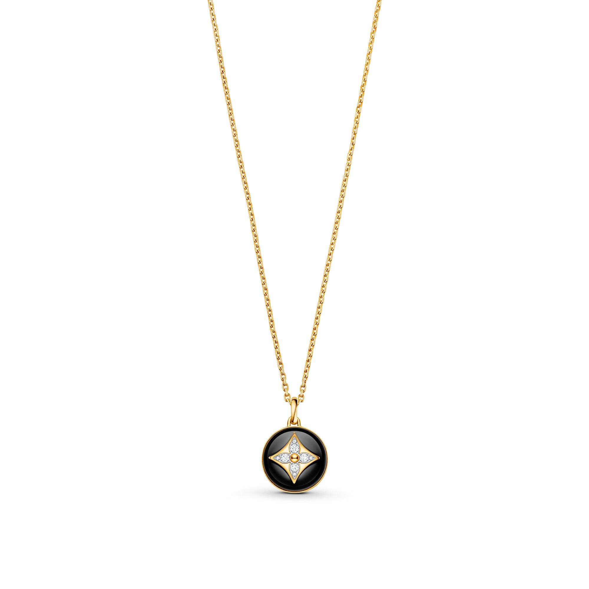 louis vuitton gold pendant necklace