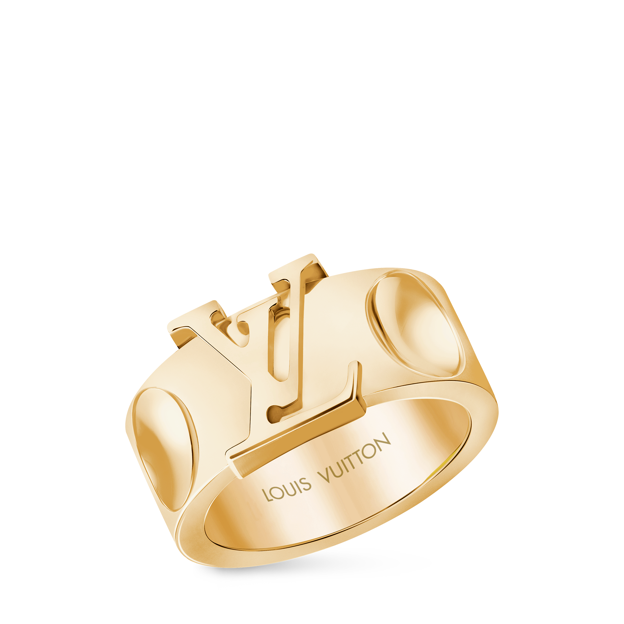  Catégories Toute la Joaillerie Bague Empreinte large, or jaune | Louis Vuitton ® (Zoom produit)