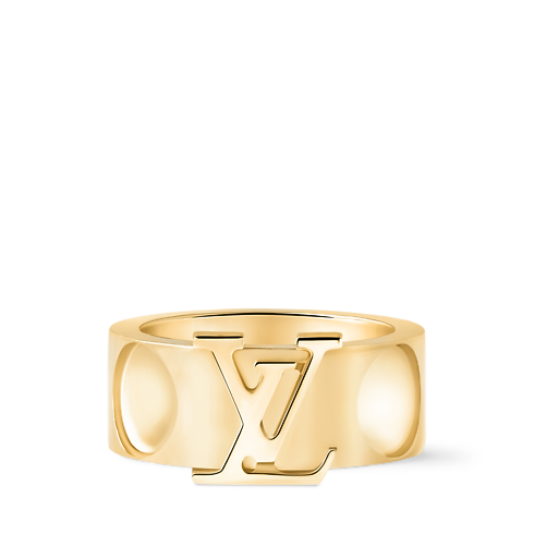 Catégories Toute la Joaillerie Bague Empreinte large, or jaune | Louis Vuitton ® (Zoom produit)