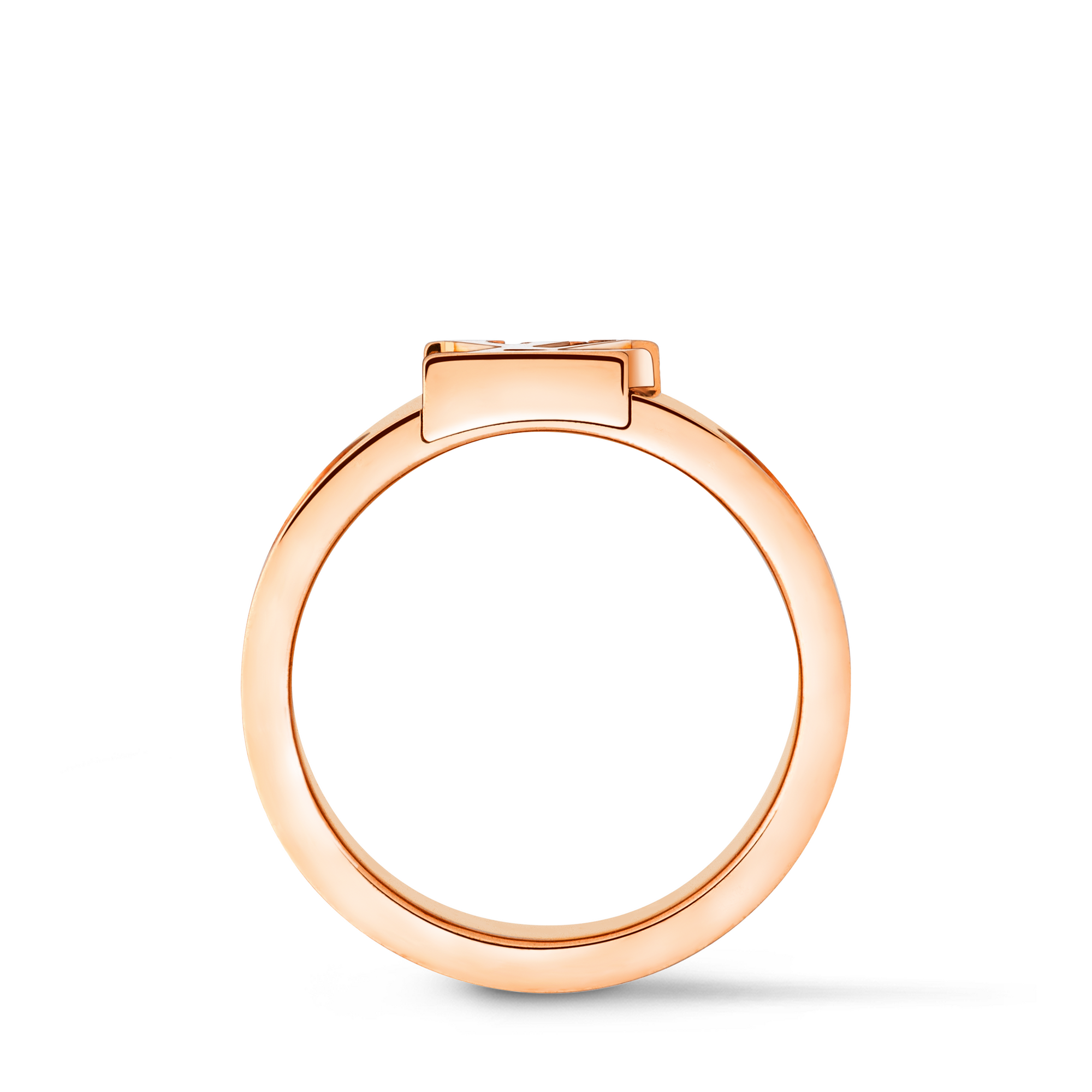  Catégories Toute la Joaillerie Bague Empreinte large, or rose | Louis Vuitton ® (Zoom produit)