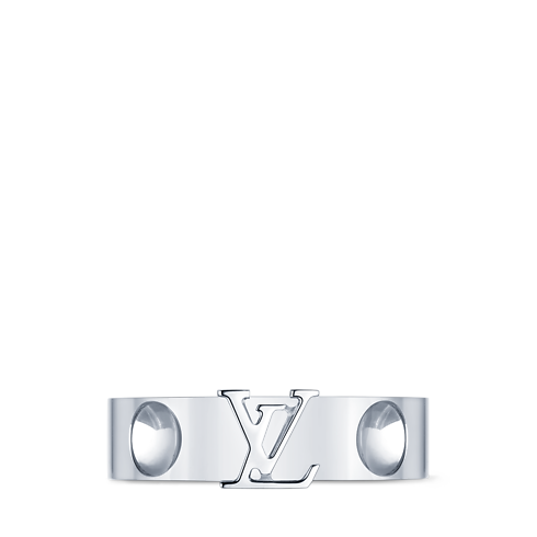 Discontinued Product Obs 12 Bague Empreinte, or blanc | Louis Vuitton ® (Zoom produit)