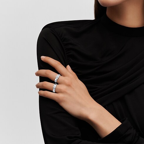 Discontinued Product Obs 12 Bague Empreinte, or blanc | Louis Vuitton ® (Zoom produit)