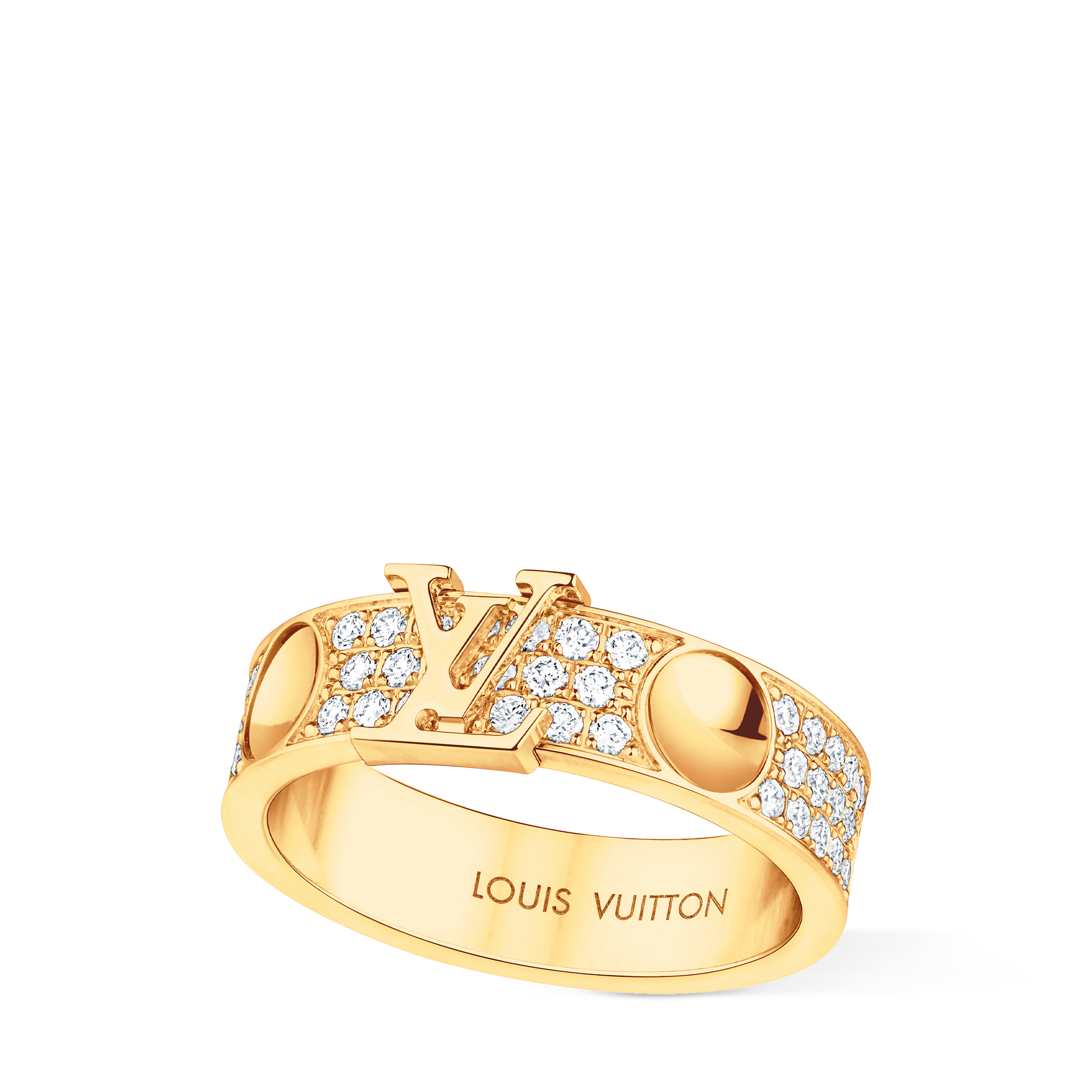  Catégories Toute la Joaillerie Bague Empreinte, or jaune et diamants | Louis Vuitton ® (Zoom produit)