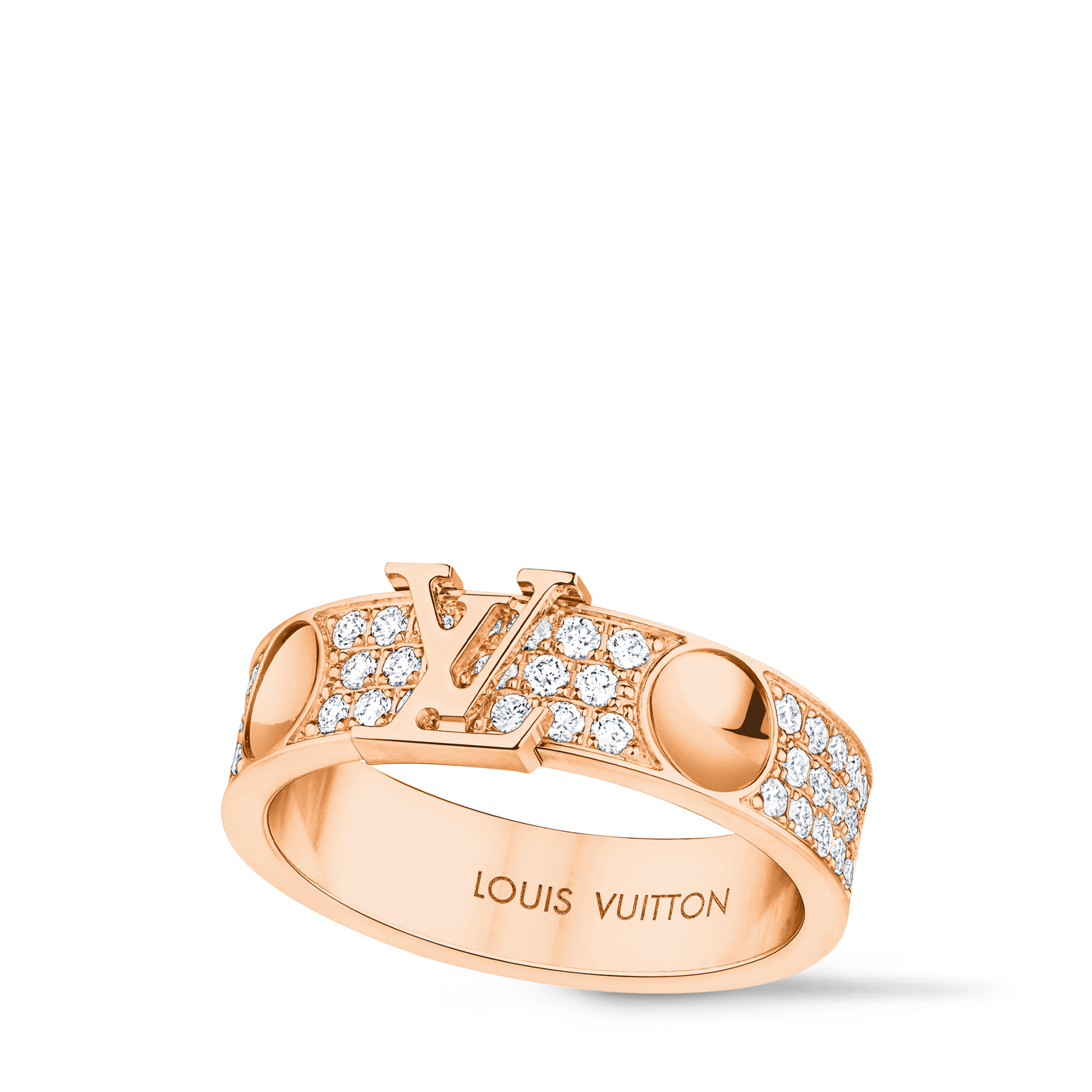  Catégories Bagues Bague Empreinte, or rose et diamants | Louis Vuitton ® (Zoom produit)