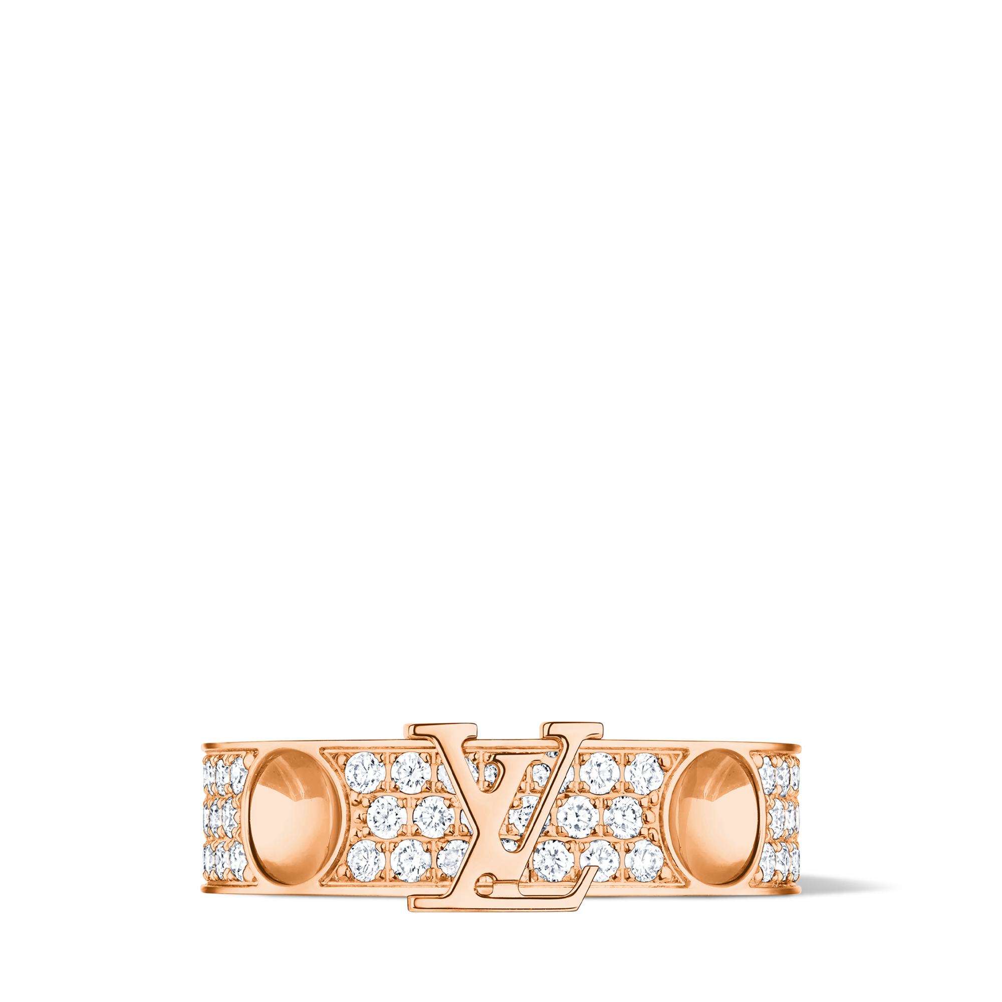 Catégories Bagues Bague Empreinte, or rose et diamants | Louis Vuitton ® (Zoom produit)