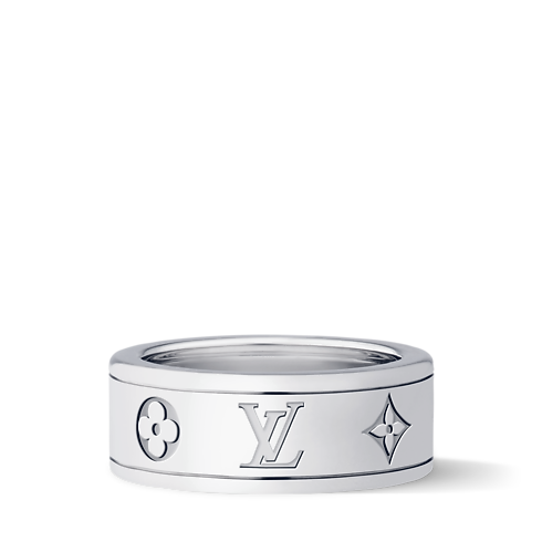 Catégories Bagues Bague fine Les Gastons Vuitton, or blanc | Louis Vuitton ® (Zoom produit)