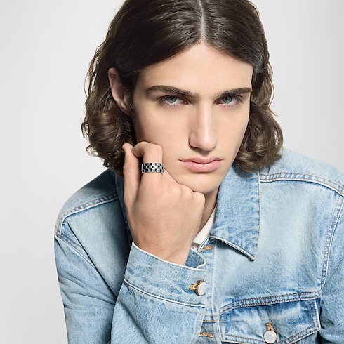 S00 Bijoux Fantaisie Bagues Bague LV Damier | Louis Vuitton ® (Zoom produit)