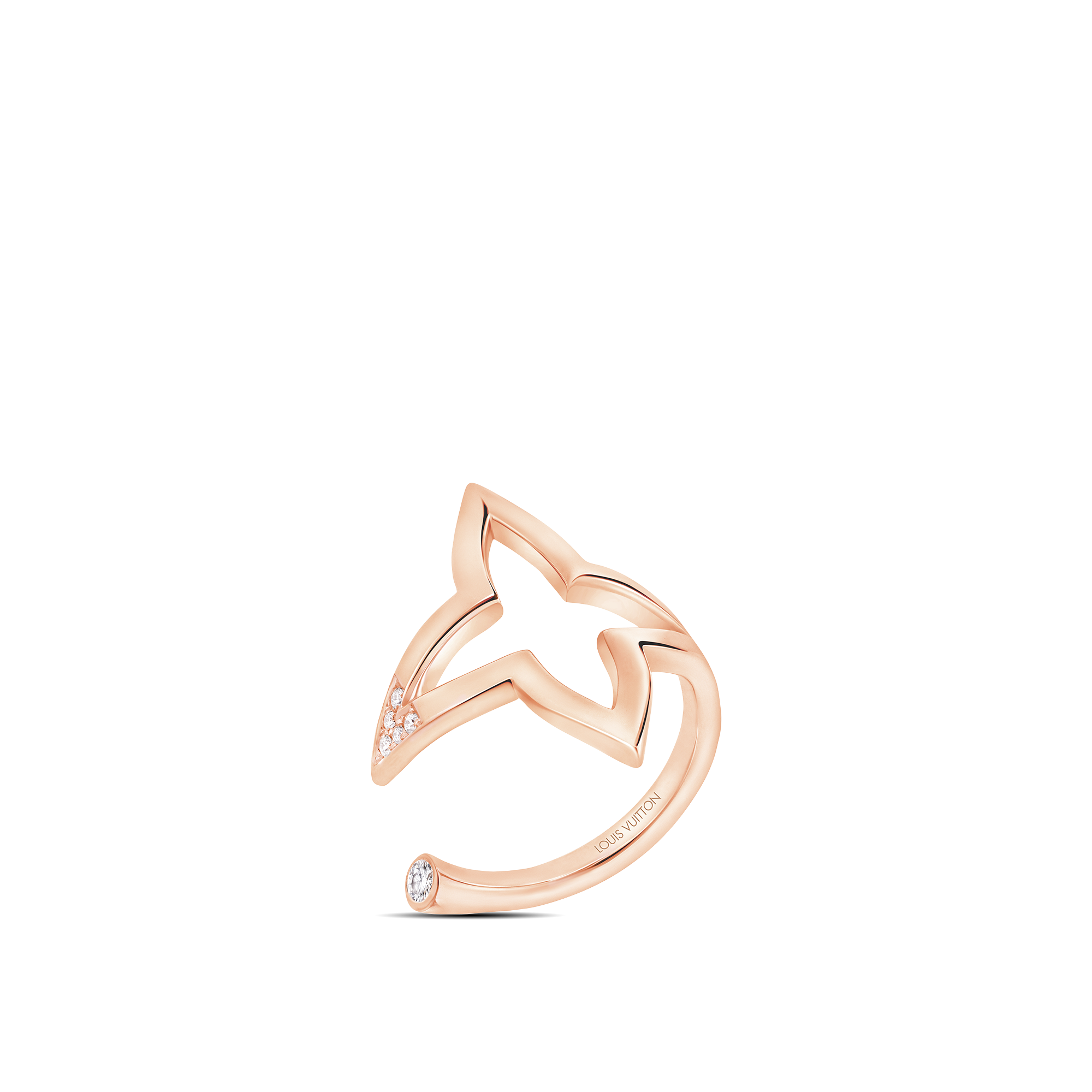  Catégories Bagues Bague ouverte Ombre Blossom, or rose et diamants | Louis Vuitton ® (Zoom produit)