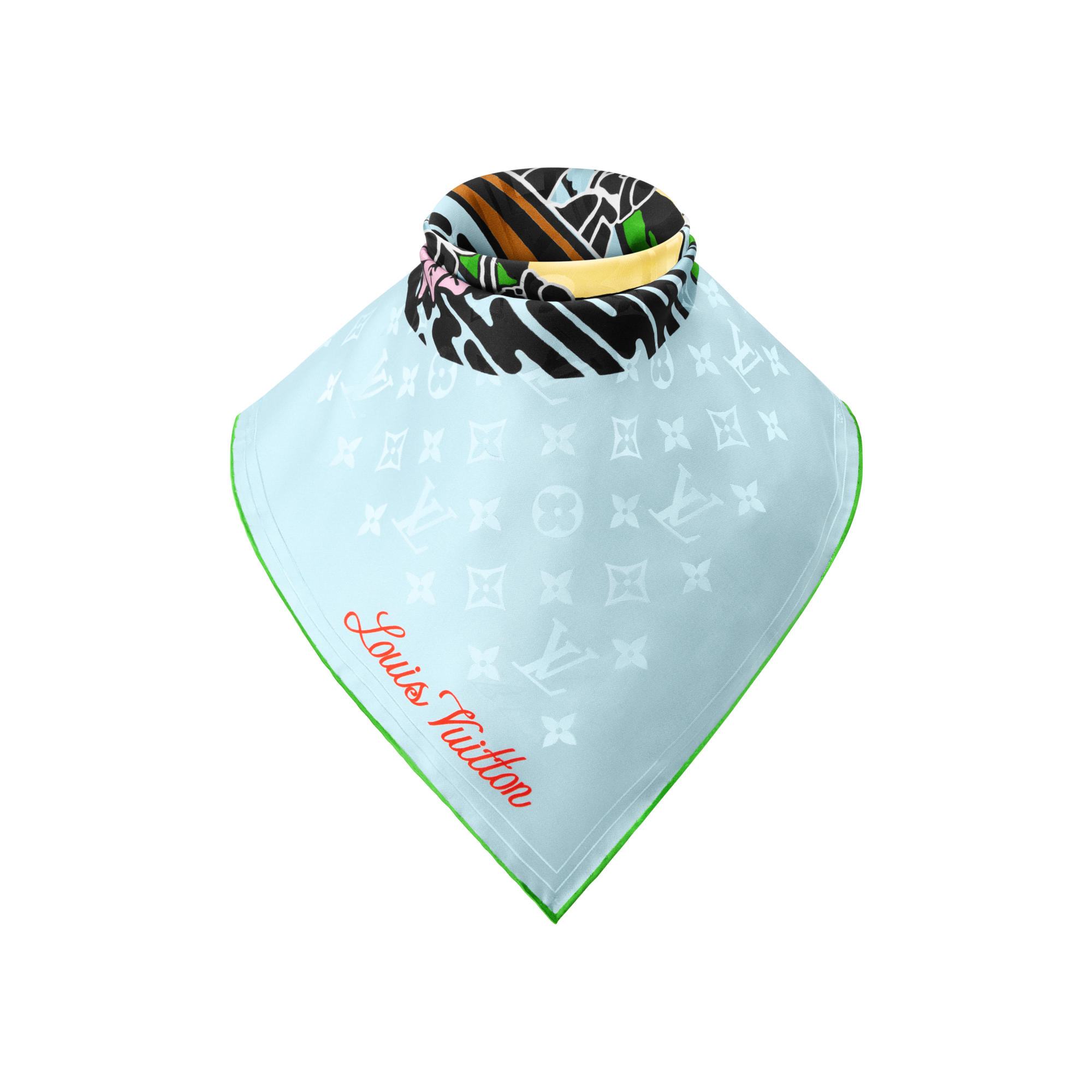 S00 Accessoires Soie et Bandanas Bandana LV City Stamp | Louis Vuitton ® (Zoom produit)