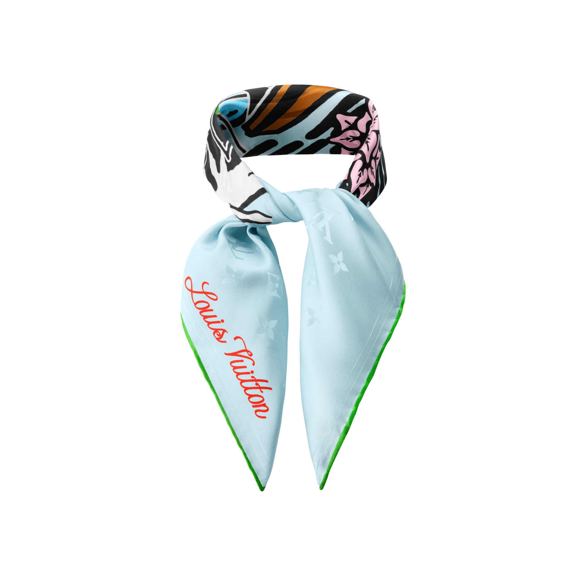 S00 Accessoires Soie et Bandanas Bandana LV City Stamp | Louis Vuitton ® (Zoom produit)