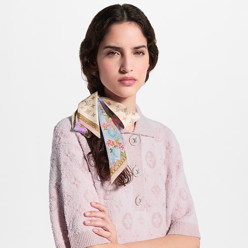 S00 Accessoires Carrés de Soie et Bandeaux Bandeau BB LV En Fleurs | Louis Vuitton ® (Zoom produit)