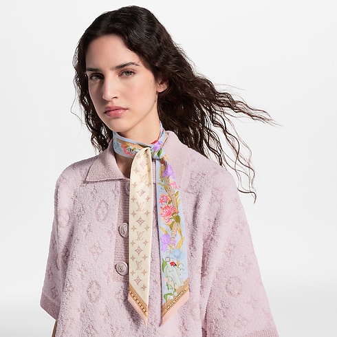 S00 Accessoires Carrés de Soie et Bandeaux Bandeau BB LV En Fleurs | Louis Vuitton ® (Zoom produit)