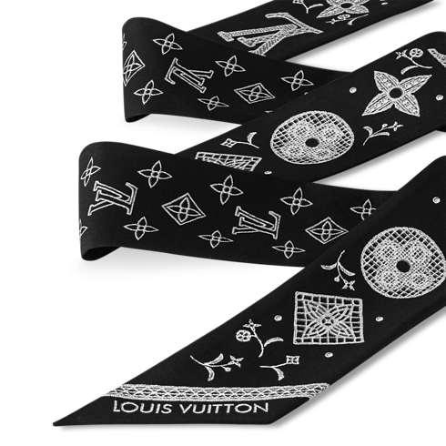 S00 Accessoires Carrés de Soie et Bandeaux Bandeau BB Monogram Romance | Louis Vuitton ® (Zoom produit)