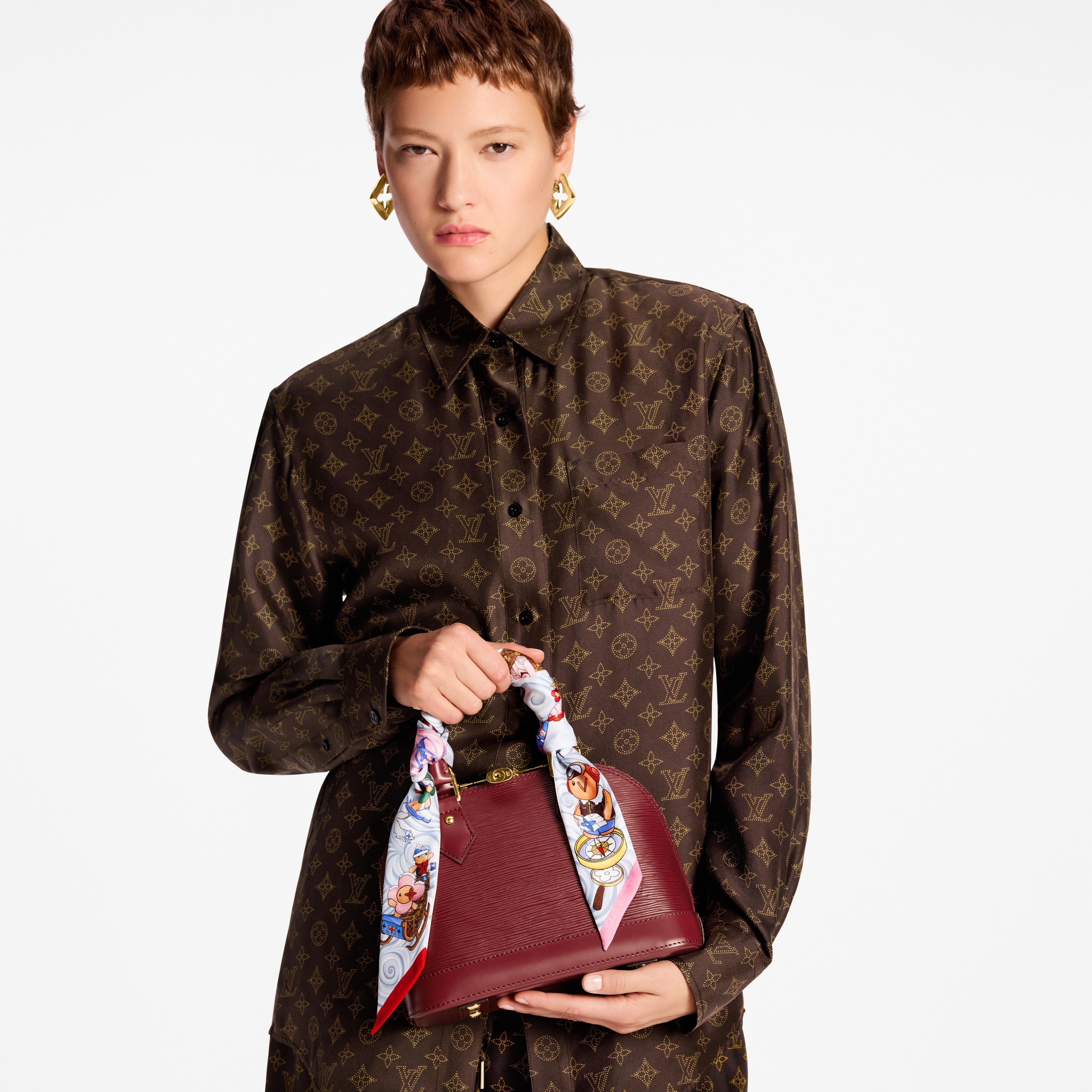 S00 Accessoires Carrés de Soie et Bandeaux Bandeau BB Vivienne Winter Holiday | Louis Vuitton ® (Zoom produit)