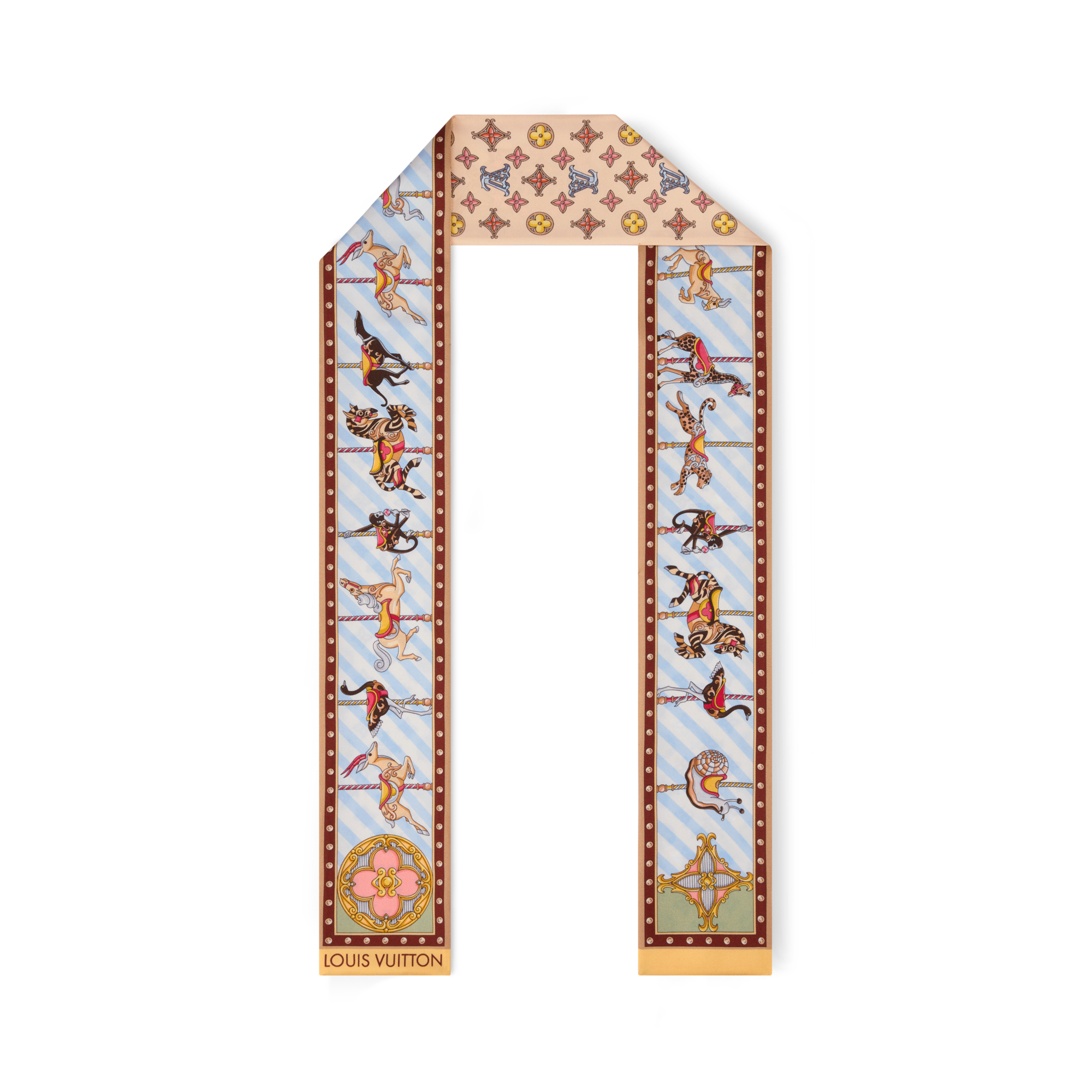S00 Accessoires Carrés de Soie et Bandeaux Bandeau LV Carrousel | Louis Vuitton ® (Zoom produit)