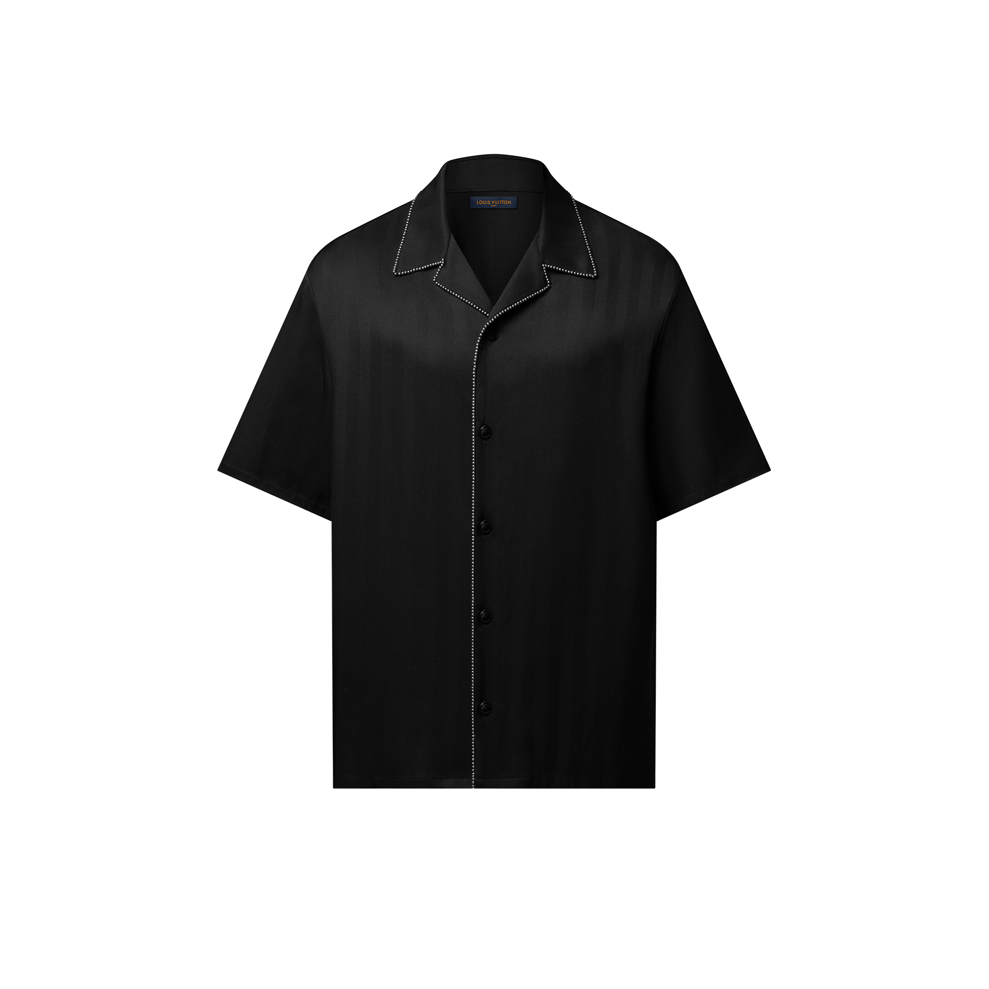  Ready-to-Wear Shirts Bead-Embellished Short-Sleeved Silk Shirt | Louis Vuitton ® (Product zoom)