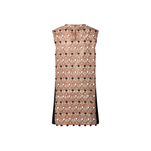 Discontinued Product Obs 7 Beaded Embroidered Mini Dress | Louis Vuitton ® (Product zoom)