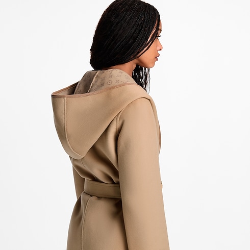 Ready-to-Wear Coats and Jackets Belted Short Wrap Pea Coat | Louis Vuitton ® (Product zoom)