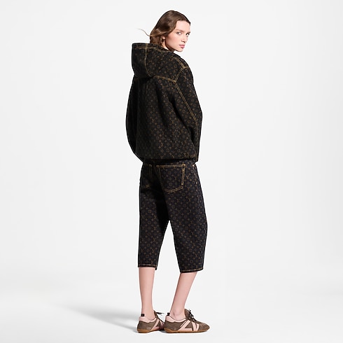 Prêt-à-Porter Jupes et Shorts Bermuda Monogram en denim | Louis Vuitton ® (Zoom produit)