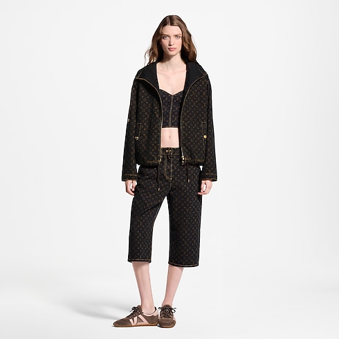 Prêt-à-Porter Jupes et Shorts Bermuda Monogram en denim | Louis Vuitton ® (Zoom produit)
