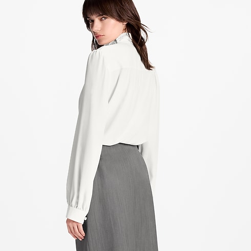 Prêt-à-Porter Hauts Blouse portefeuille croisée | Louis Vuitton ® (Zoom produit)