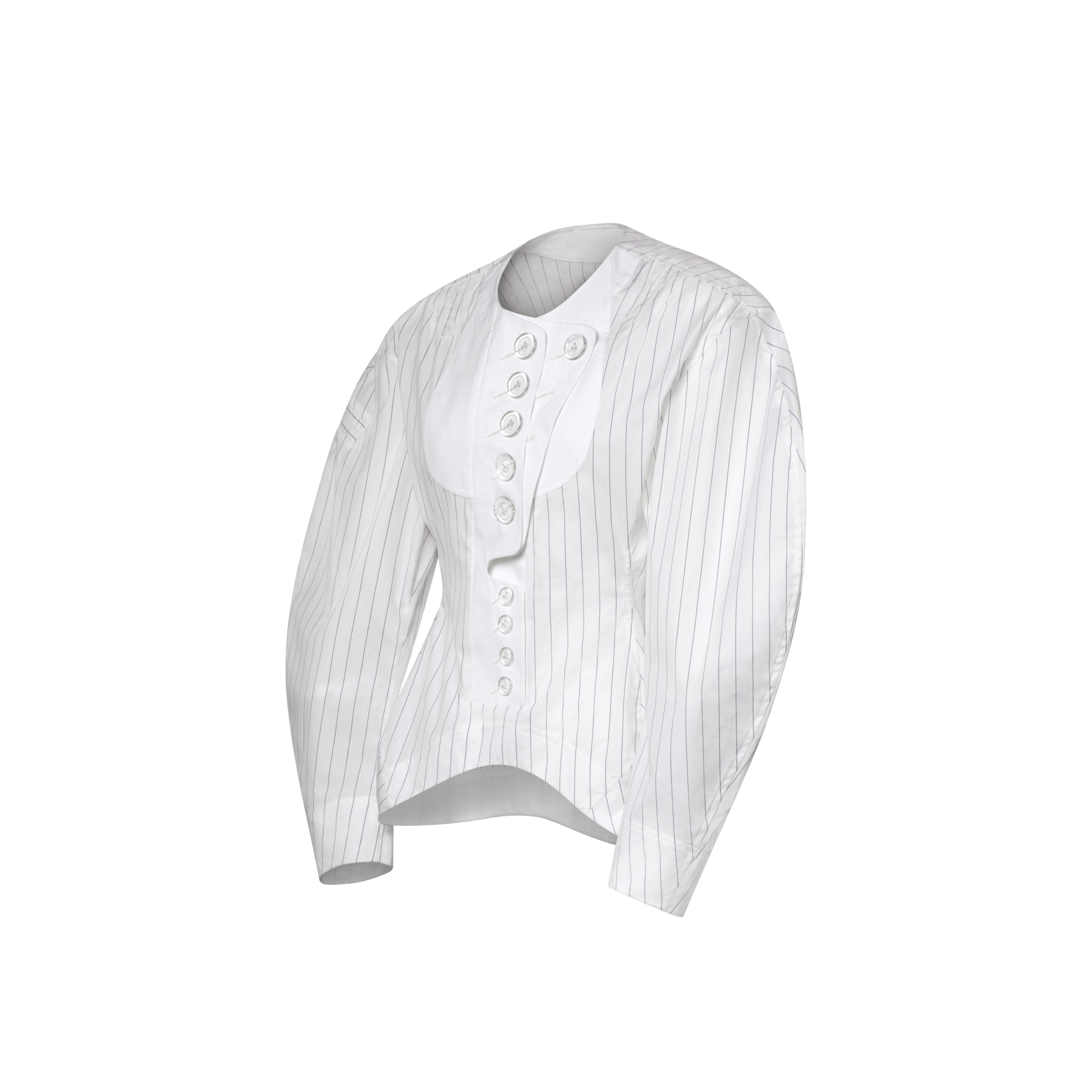  Prêt-à-Porter Hauts Blouse rayée à plastron | Louis Vuitton ® (Zoom produit)